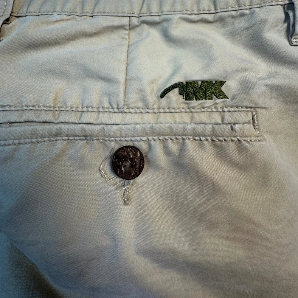 Mountain Khakis Relaxed Fit Pants Mens 35x34 Khaki Nylon Cotton Outdoor Hiking